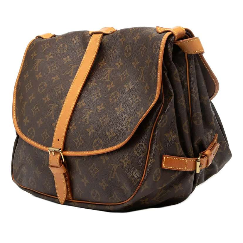 Louis Vuitton Monogram Saumur 30 Brown Very good condition - Back View