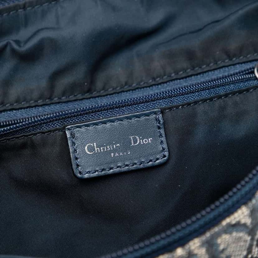 Dior Diorissimo Trotter Canvas Crossbody Blue Canvas Very good condition - Box View