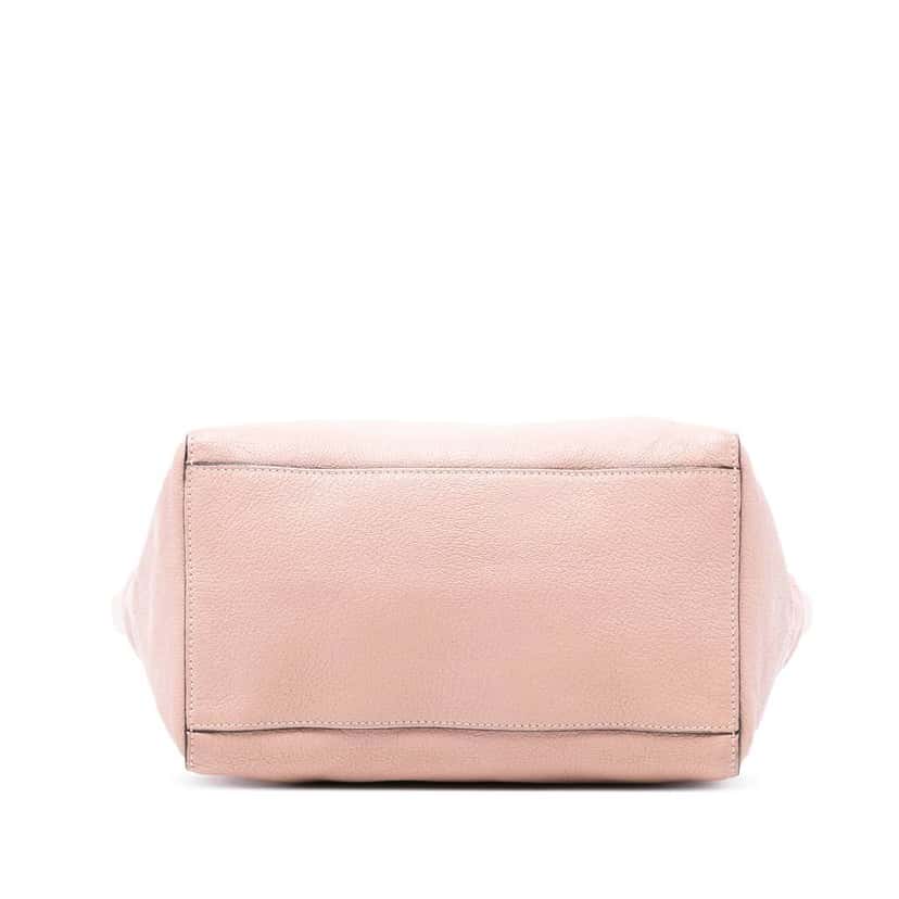 Miu Miu Goatskin Madras Front Pocket Satchel Pink Leather Very good condition - Inside View