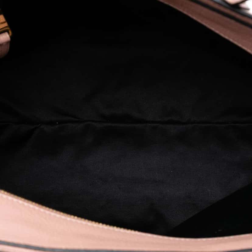 Miu Miu Goatskin Madras Front Pocket Satchel Pink Leather Very good condition - Model View