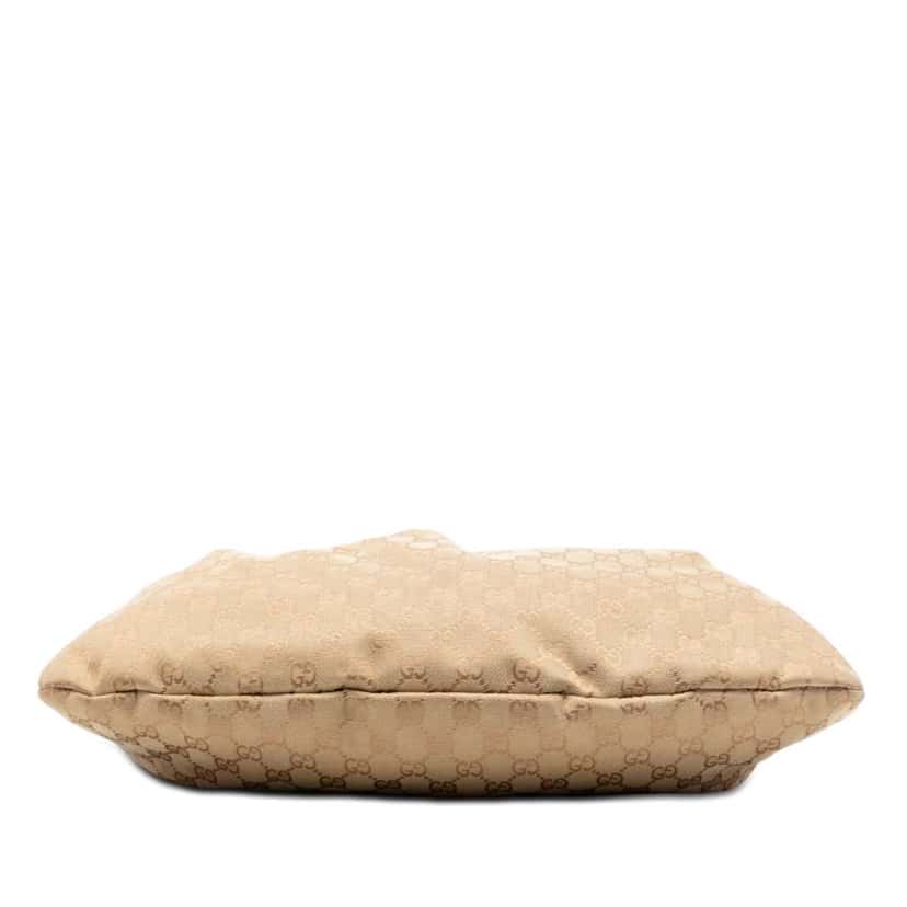 Gucci GG Canvas Bamboo Studded Hobo Beige Canvas Very good condition - Inside View