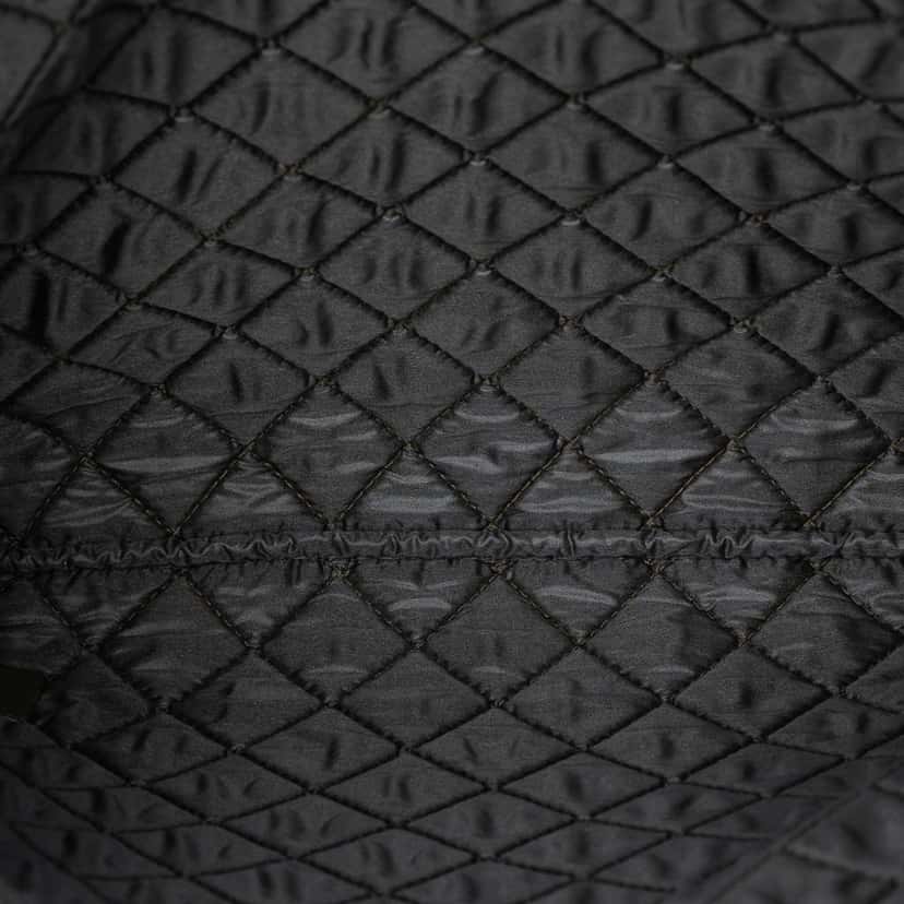 Chanel Large Quilted Caviar Boy O Case Clutch Brown Leather Very good condition - Model View