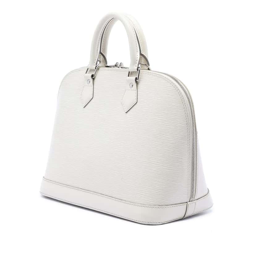 Louis Vuitton Epi Alma PM White Leather Very good condition - Back View