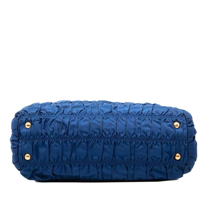 Prada Tessuto Gaufre Satchel Blue Good condition - Inside View