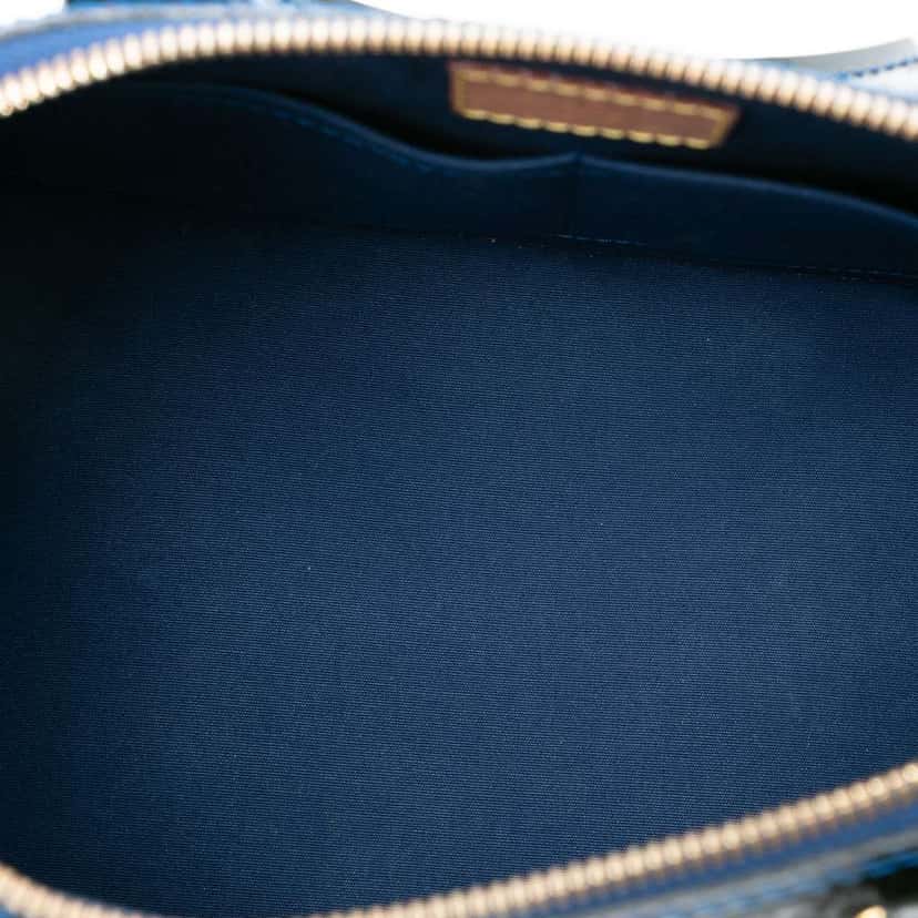 Louis Vuitton Monogram Vernis Alma PM Blue Leather Very good condition - Model View