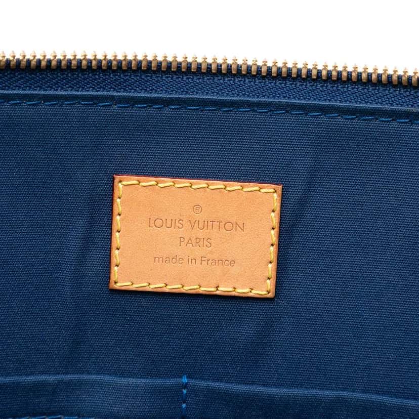 Louis Vuitton Monogram Vernis Alma PM Blue Leather Very good condition - Box View