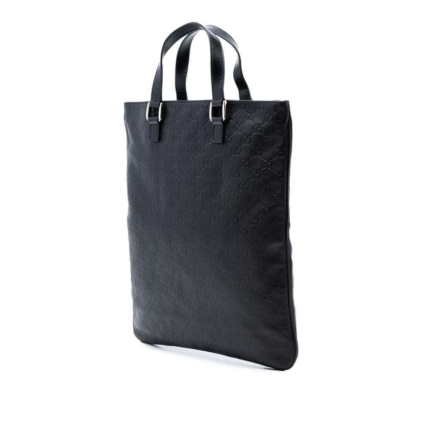 Gucci Guccissima Tote Black Leather Very good condition - Back View