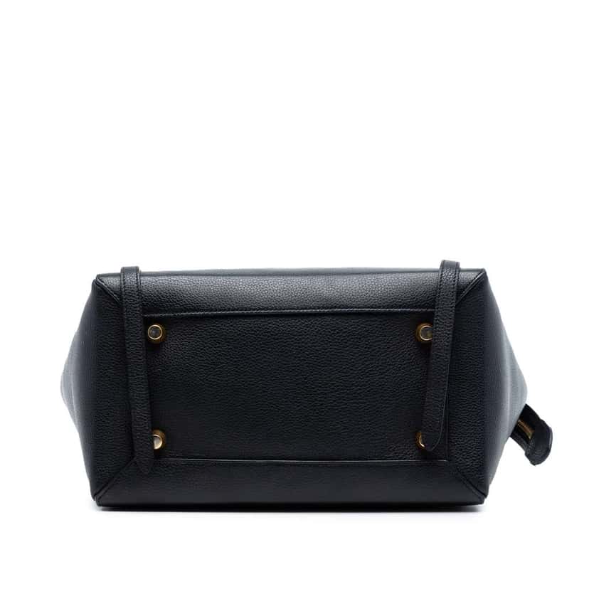 Celine Mini Grained Calfskin Belt Bag Black Leather Very good condition - Inside View