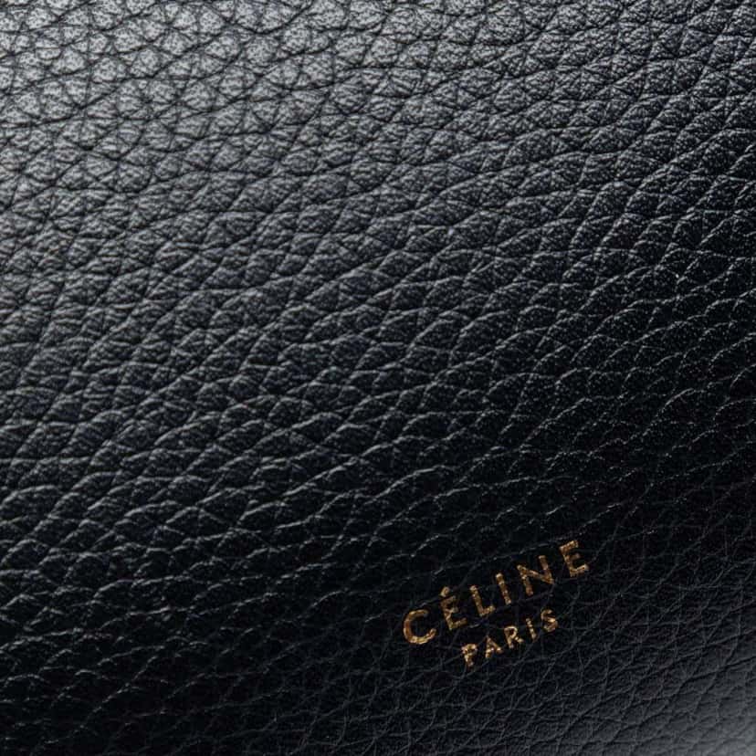 Celine Mini Grained Calfskin Belt Bag Black Leather Very good condition - Box View