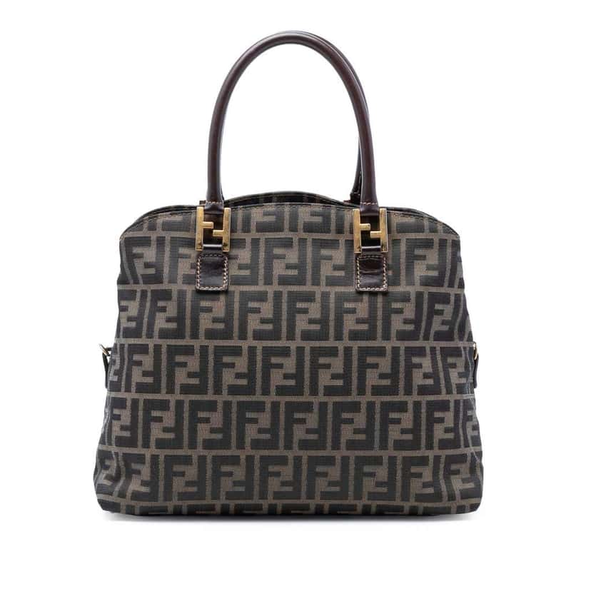 Fendi Zucca Canvas Satchel Brown Canvas Very good condition - Front View