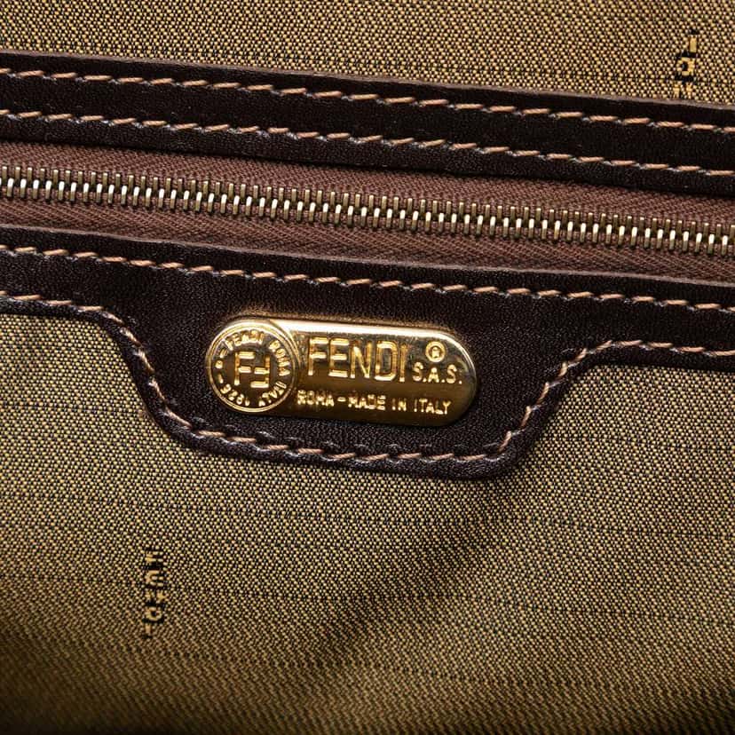 Fendi Zucca Canvas Satchel Brown Canvas Very good condition - Box View