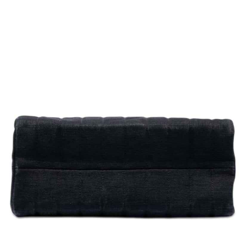 Chanel CC Vertical Quilted Nylon Grosgrain Single Flap Black Very good condition - Inside View