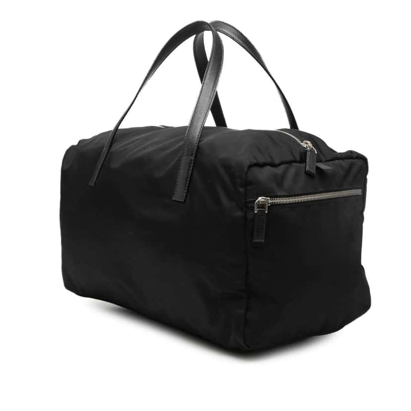 Prada Tessuto Boston Bag Black Very good condition - Back View