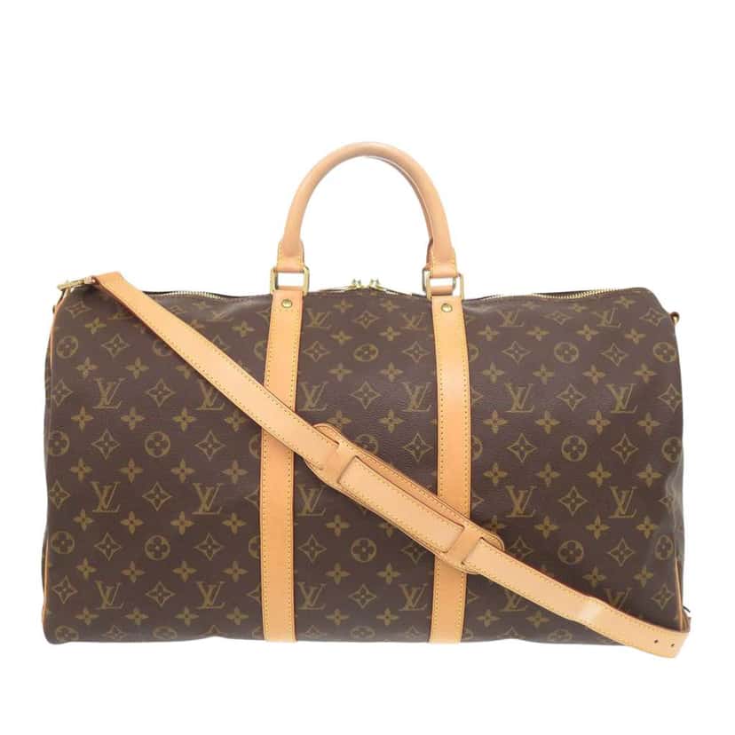 Louis Vuitton Monogram Keepall Bandouliere 50 Brown Very good condition - Front View