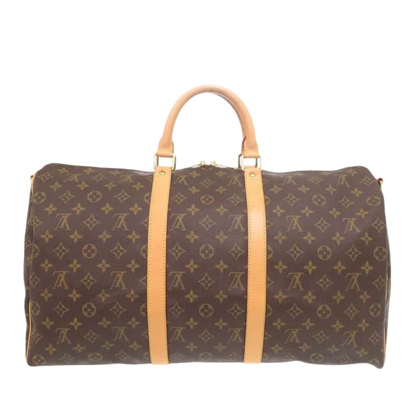 Louis Vuitton Monogram Keepall Bandouliere 50 Brown Very good condition - Back View