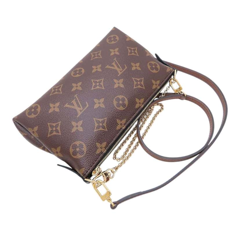 Louis Vuitton Monogram Pallas Clutch Brown Very good condition - Back View