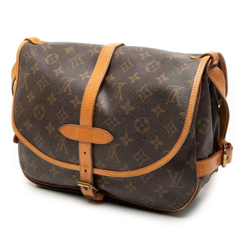 Louis Vuitton Monogram Saumur 30 Brown Very good condition - Back View