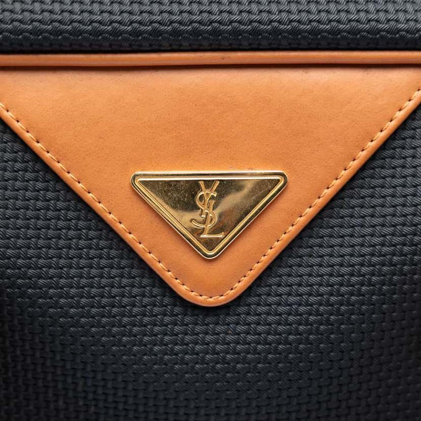 Saint Laurent PVC Boston Bag Black Very good condition - Box View