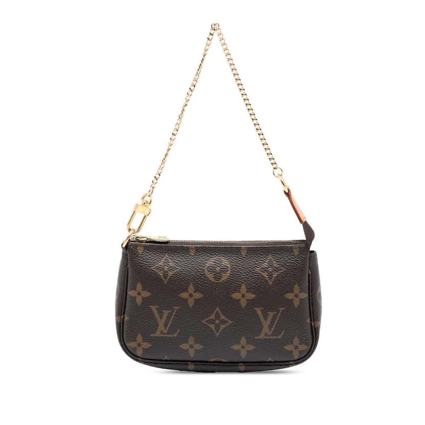 Louis Vuitton Monogram Mini Pochette Accessoires Brown Very good condition - Front View
