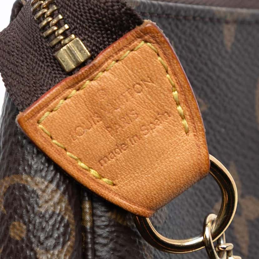 Louis Vuitton Monogram Mini Pochette Accessoires Brown Very good condition - Box View