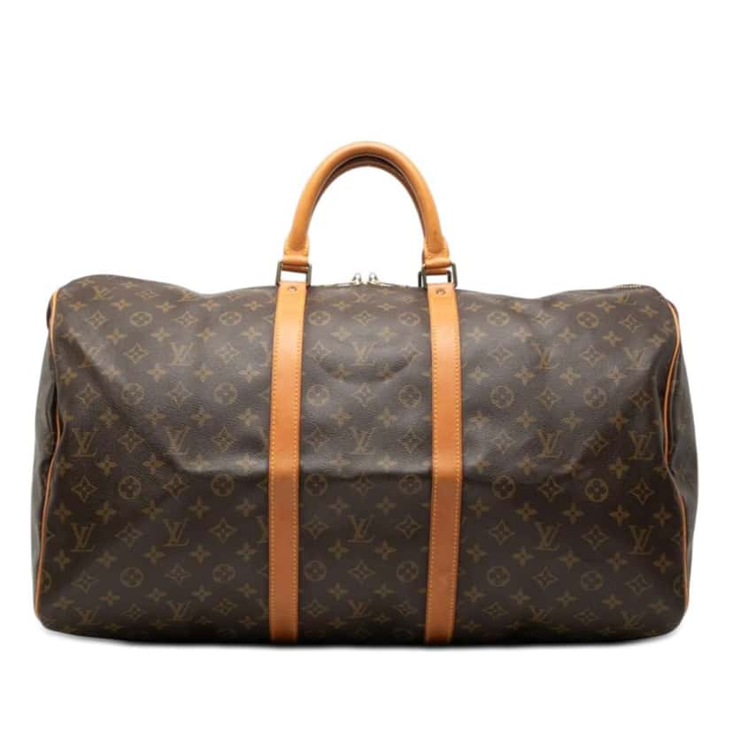Louis Vuitton Monogram Keepall 55 Brown Very good condition - Front View