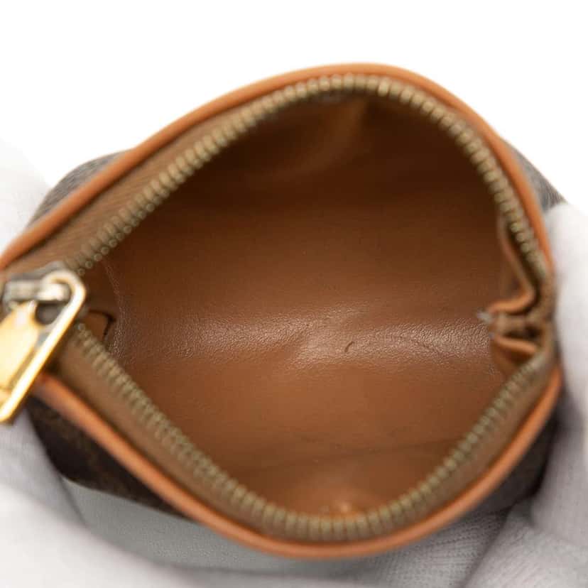 Celine Macadam Coated Canvas Coin Pouch Brown Canvas Very good condition - Model View
