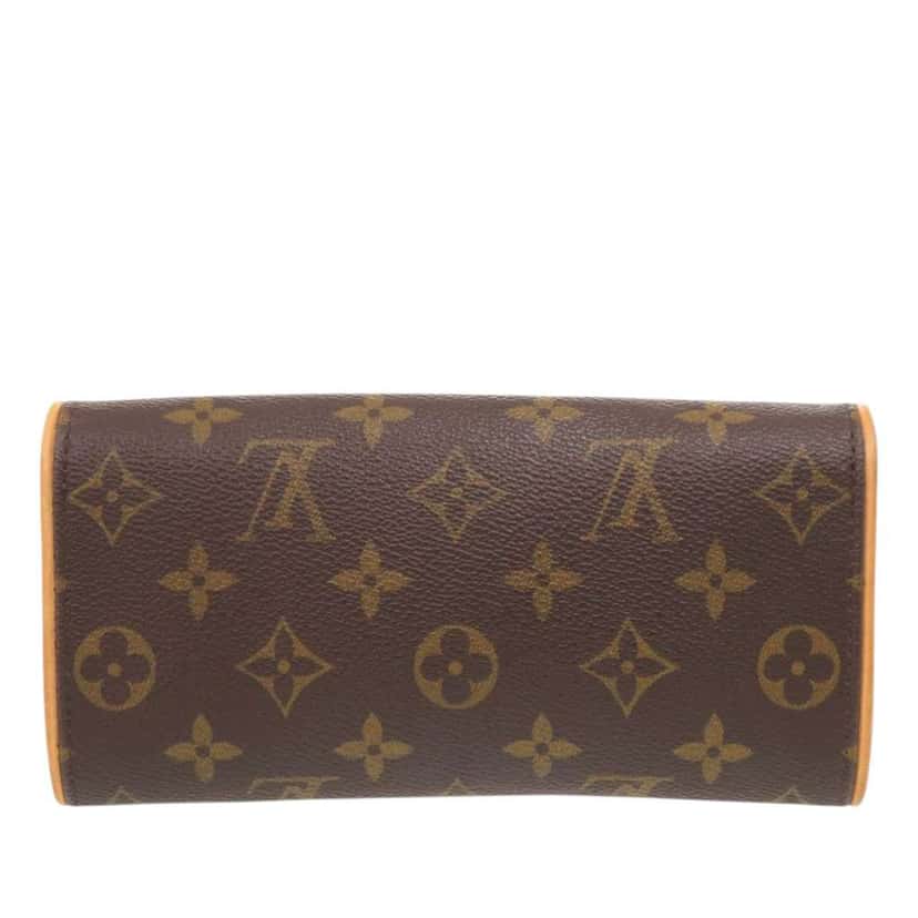 Louis Vuitton Monogram Pochette Twin PM Brown Very good condition - Back View