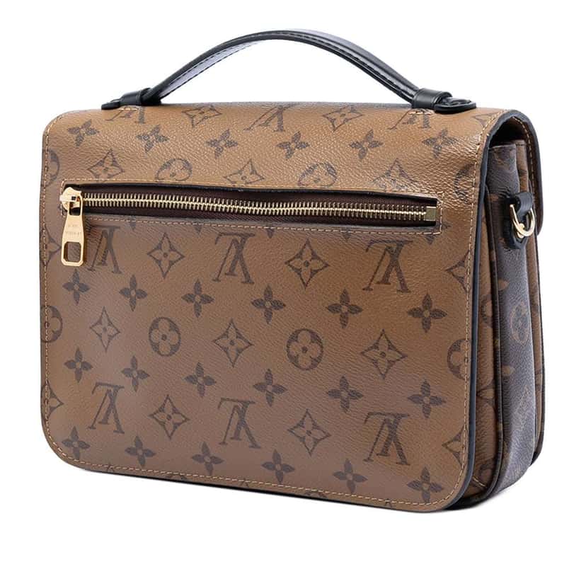 Louis Vuitton Monogram Reverse Pochette Metis Brown Very good condition - Back View