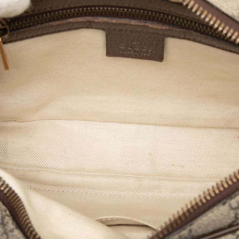 Gucci GG Supreme Web Ophidia Belt Bag Beige Canvas Very good condition - Model View