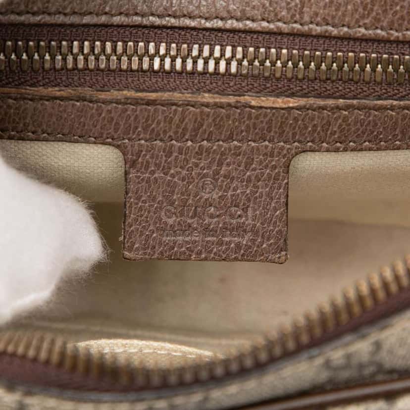 Gucci GG Supreme Web Ophidia Belt Bag Beige Canvas Very good condition - Box View