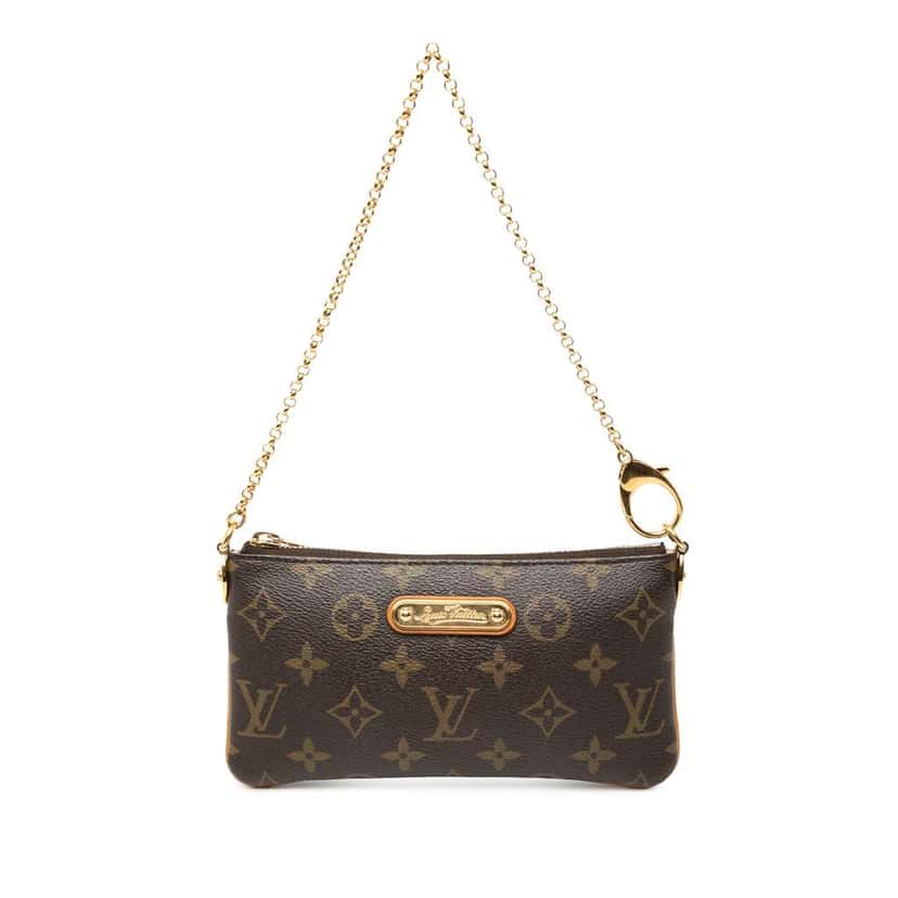 Louis Vuitton Monogram Pochette Milla MM Brown Very good condition - Front View