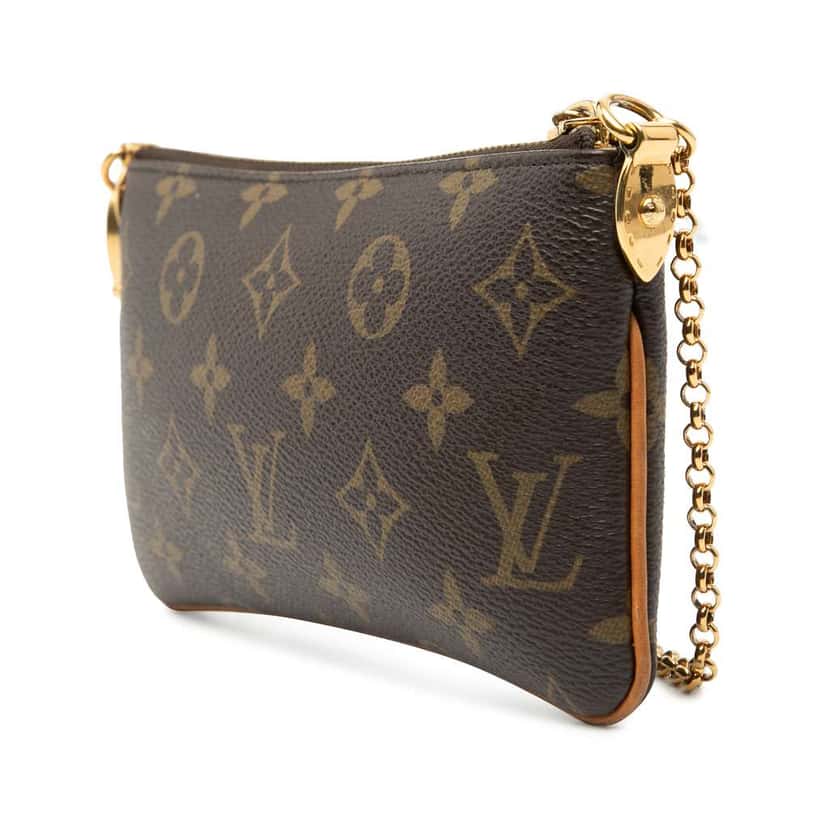 Louis Vuitton Monogram Pochette Milla MM Brown Very good condition - Back View