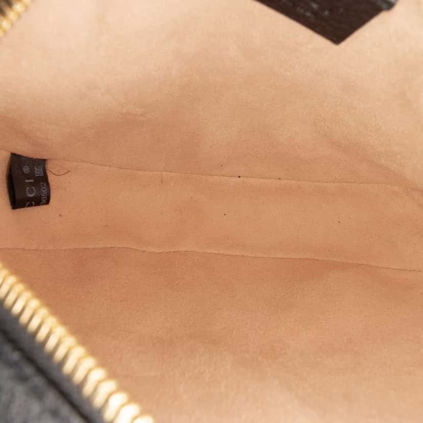 Gucci Mini Leather Ophidia Round Crossbody Black Leather Very good condition - Model View