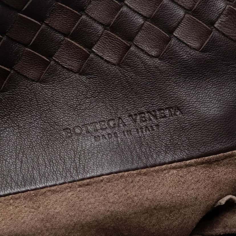 Bottega Veneta Nappa Intrecciato Belt Strap Tote Brown Leather Very good condition - Box View