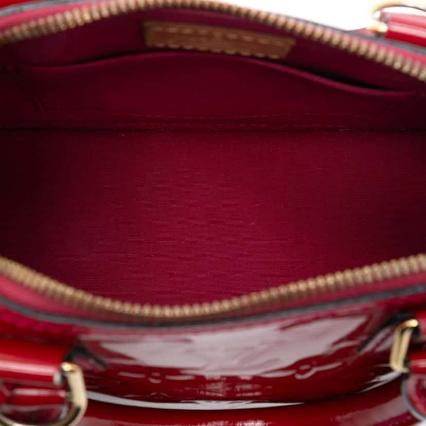 Louis Vuitton Monogram Vernis Alma BB Red Leather Very good condition - Model View
