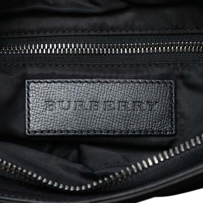 Burberry Smoke Check Nylon Crossbody Grey Very good condition - Box View