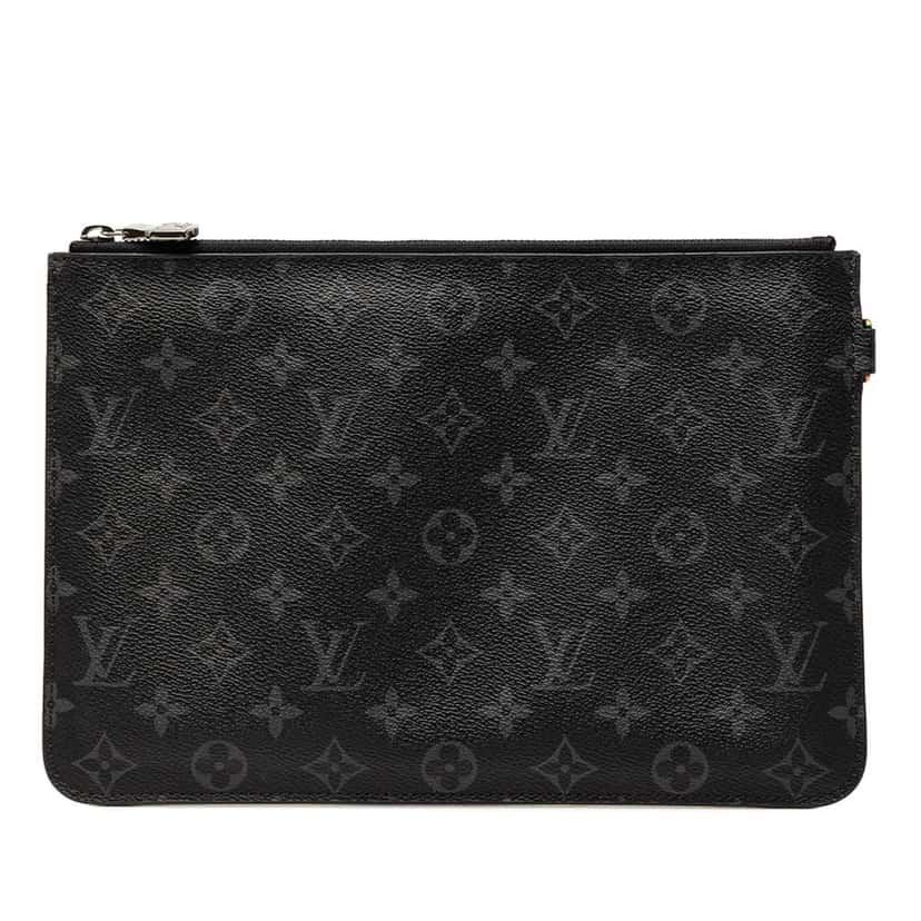 Louis Vuitton Monogram Eclipse Cabas Pochette Black Very good condition - Front View