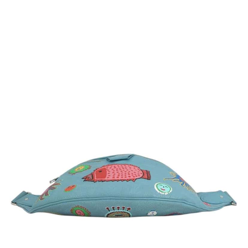 Louis Vuitton Yayoi Kusama Taurillon Faces Maxi Bumbag Blue Leather Very good condition - Inside View