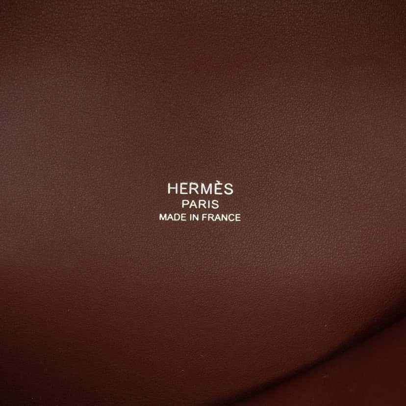 Hermès Epsom Petite Course Brown Leather Very good condition - Box View