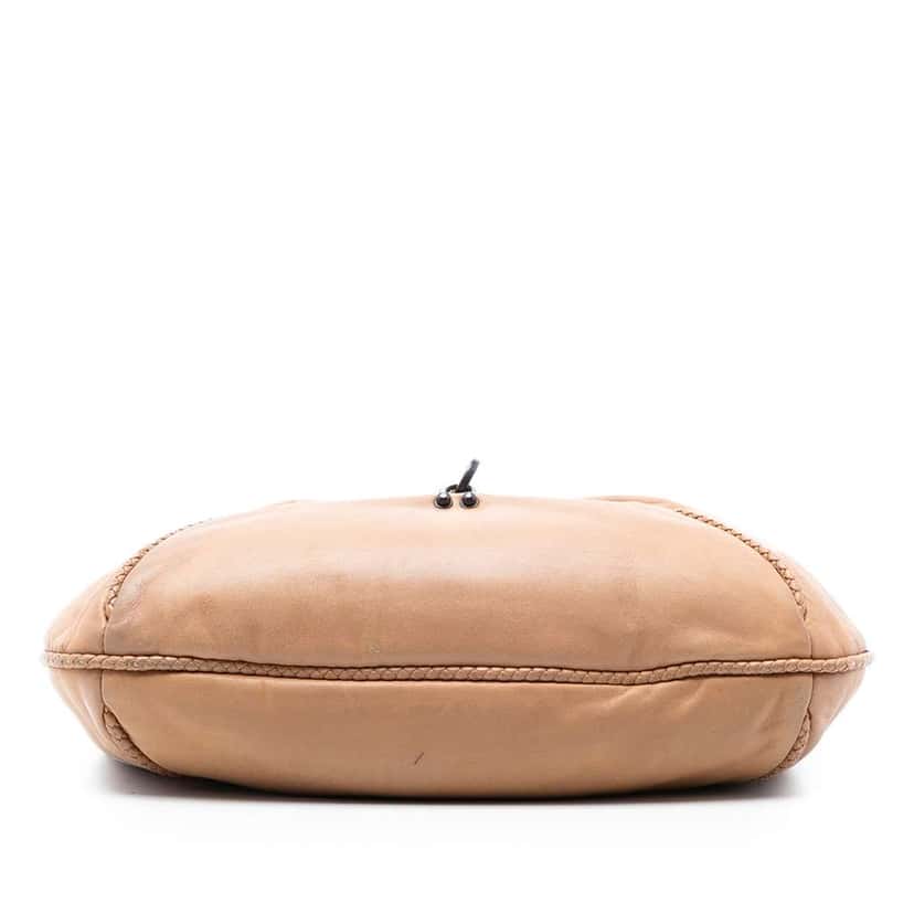 Bottega Veneta Leather Braided Shoulder Bag Brown Leather Very good condition - Inside View