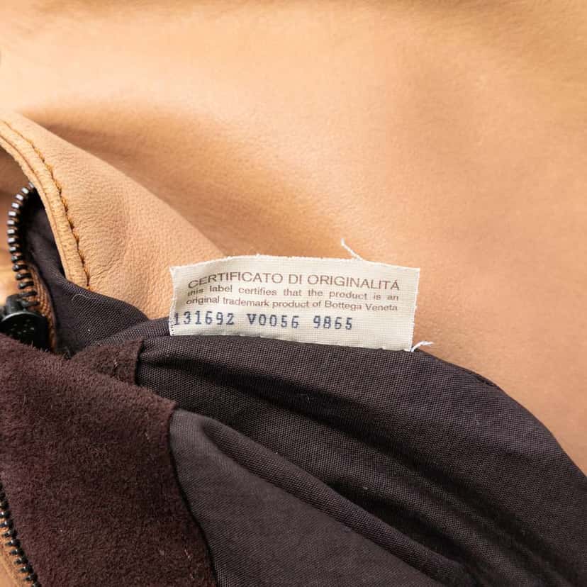 Bottega Veneta Leather Braided Shoulder Bag Brown Leather Very good condition - Box View