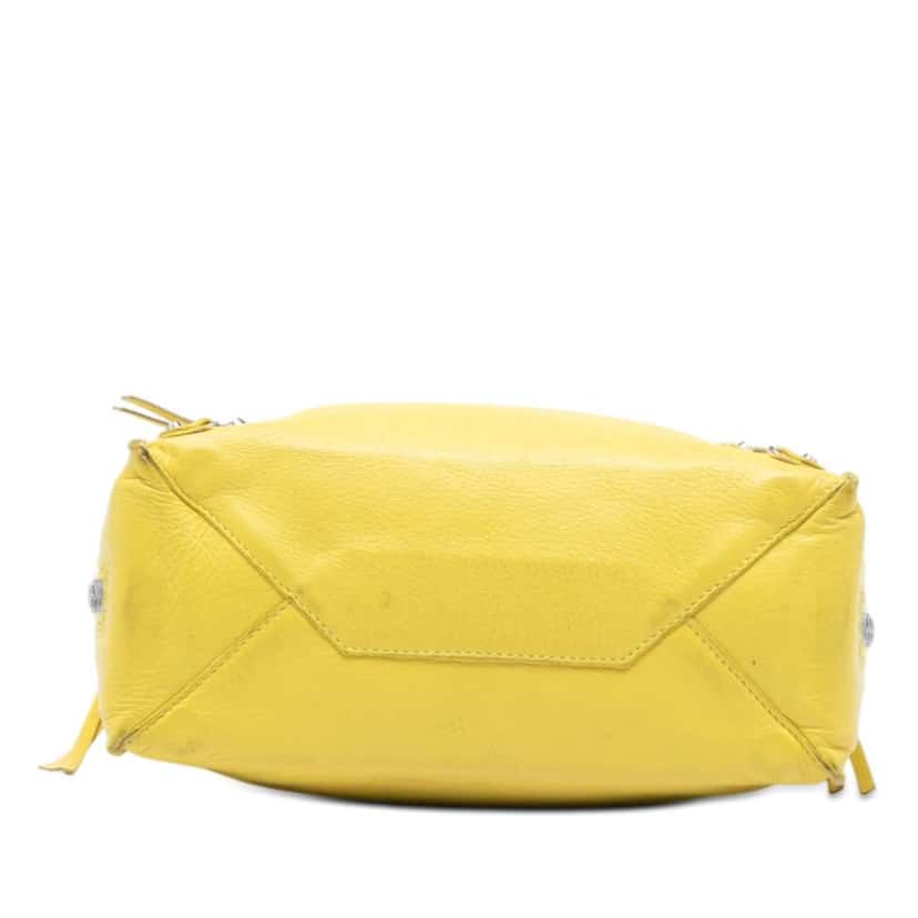 Balenciaga Mini Leather Papier A4 Zip Around Satchel Yellow Leather Very good condition - Inside View