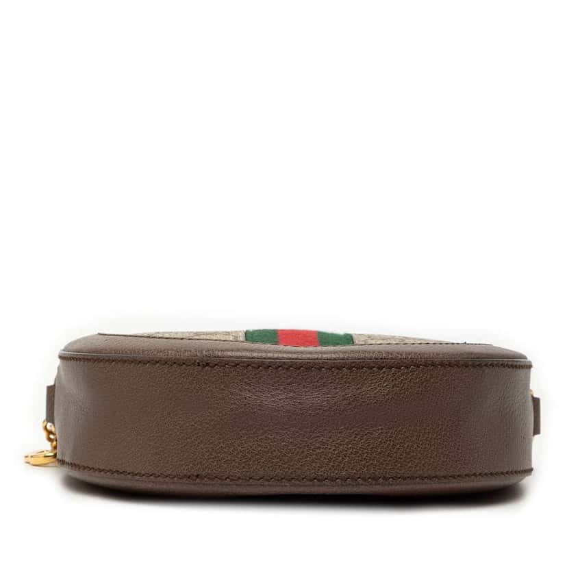 Gucci Mini GG Supreme Web Ophidia Round Crossbody Beige Canvas Very good condition - Inside View