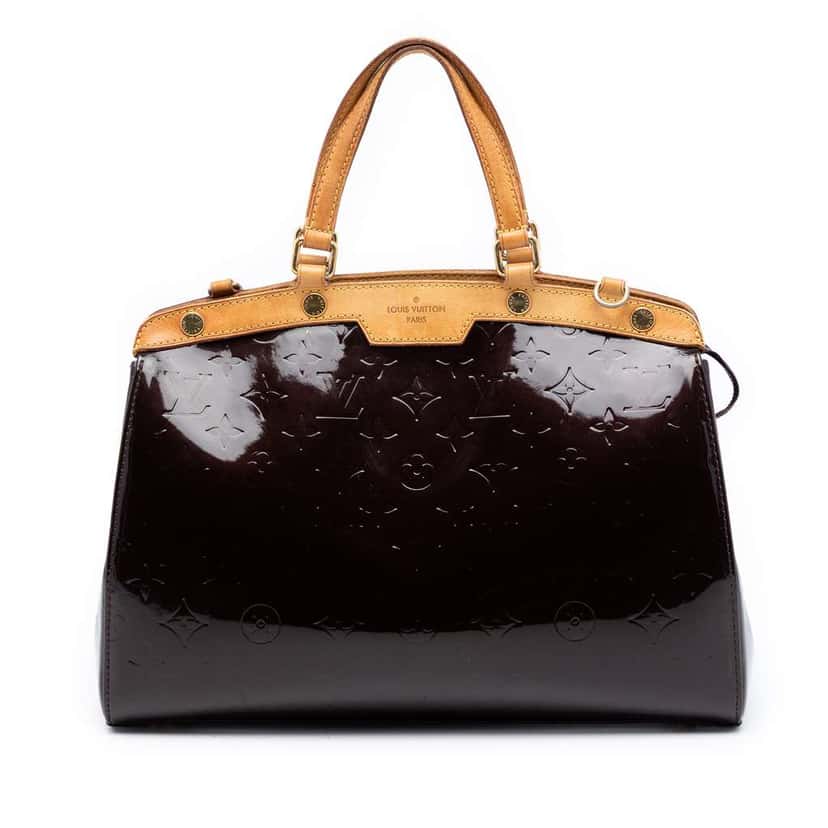 Louis Vuitton Monogram Vernis Brea MM Purple Leather Very good condition - Front View