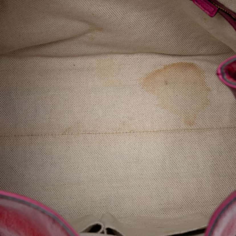 Gucci Medium Patent Soho Chain Tote Pink Leather Very good condition - Model View