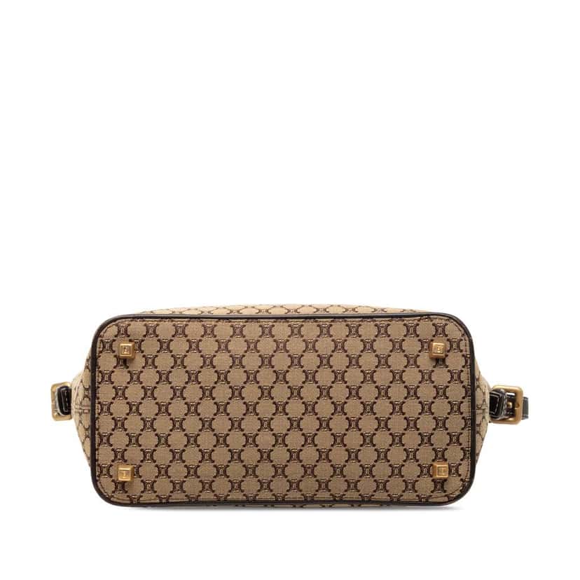 Celine Macadam Canvas Shoulder Bag Beige Canvas Very good condition - Inside View