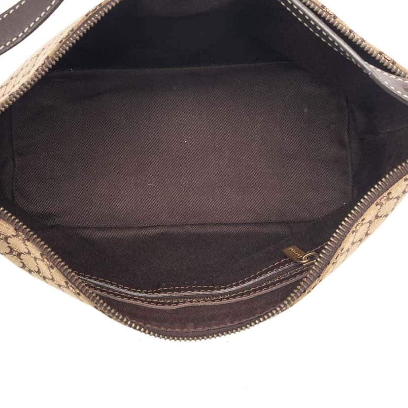 Celine Macadam Canvas Shoulder Bag Beige Canvas Very good condition - Model View