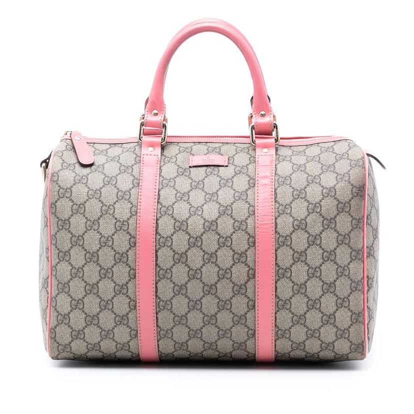 Gucci Medium GG Supreme Joy Boston Bag Beige Very good condition - Front View