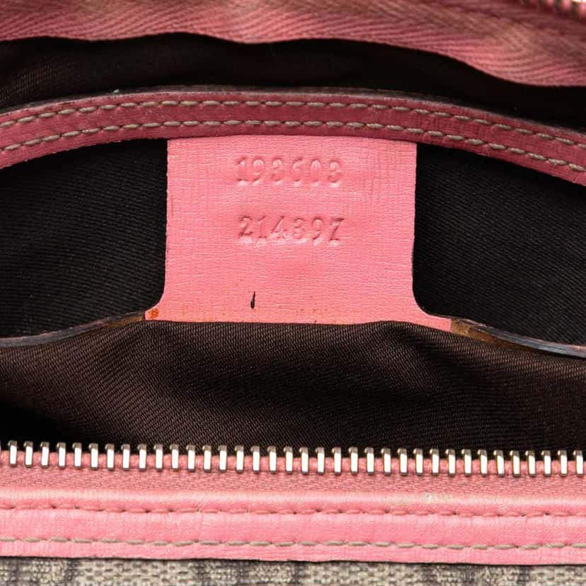 Gucci Medium GG Supreme Joy Boston Bag Beige Very good condition - Box View