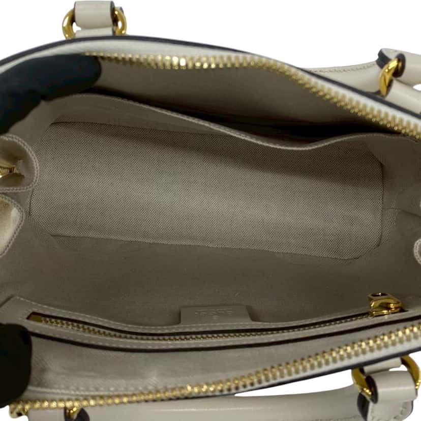 Gucci Small Leather Horsebit 1955 Satchel White Leather Very good condition - Inside View